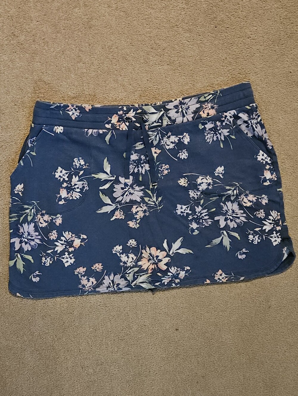 croft & barrow Blue Floral Skort